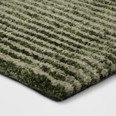 Solid Knitted Striped Area Rug - Threshold™ 4 Solid Knitted Striped Area Rug - Threshold™ - Image 2