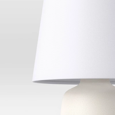 Linen Drum Lamp Shade White - Threshold 4 Linen Drum Lamp Shade White - Threshold - Image 2