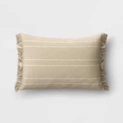 Textured Linen Striped Throw Pillow Neutral - Threshold™ 12 Textured Linen Striped Throw Pillow Neutral - Threshold™ -Threshold GUEST 06f921ce 8469 4689 90ae 595c1954d5db