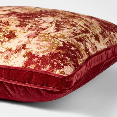 24"x24" Abstract Tree Printed Throw Pillow With Gusset - Threshold™ Designed With Studio McGee 4 24"x24" Abstract Tree Printed Throw Pillow With Gusset - Threshold™ Designed With Studio McGee - Image 2