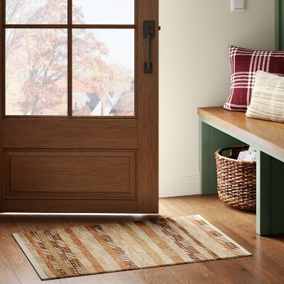 2'x3' Handwoven Accent Rug Brown - Threshold™: Rectangle, Low Pile, Indoor, Cotton & Jute, Entryway Rug 3 2'x3' Handwoven Accent Rug Brown - Threshold™: Rectangle, Low Pile, Indoor, Cotton & Jute, Entryway Rug