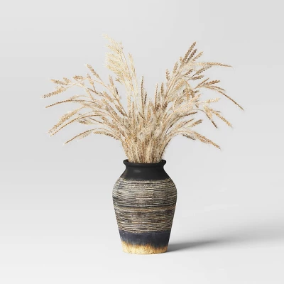 Grass Arrangement In Ceramic Pot Black - Threshold™ 6 Grass Arrangement In Ceramic Pot Black - Threshold™ - Image 4