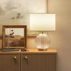 Small Ribbed Glass Lamp Base Clear - Threshold™ 8 Small Ribbed Glass Lamp Base Clear - Threshold™ -Threshold GUEST 10b9195c 5d86 47ba ad7b 0544e2f1177e