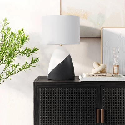 Modern Table Lamp Black/White - Threshold™ 4 Modern Table Lamp Black/White - Threshold™ - Image 2