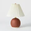Oval Table Lamp With Pleated Shade (Includes LED Light Bulb) Red - Threshold™ Designed With Studio McGee -Threshold GUEST 1381b54e 31ee 4704 9c0b 9ec4fa8c1bcd