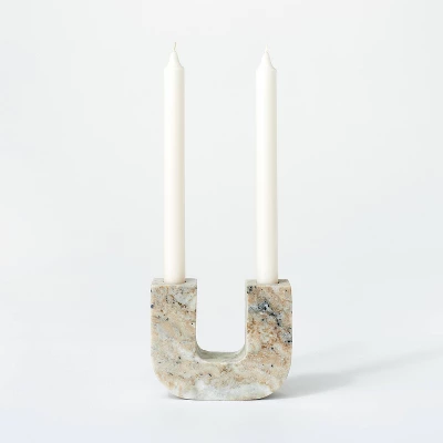 Marble Taper Candle Holder - Threshold™ Designed With Studio McGee 5 Marble Taper Candle Holder - Threshold™ Designed With Studio McGee - Image 3