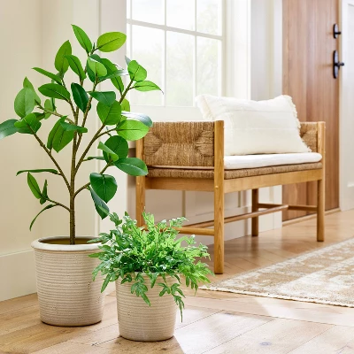 Small Ceramic Reactive Glaze Planter - Threshold™ Designed With Studio McGee 3 Small Ceramic Reactive Glaze Planter - Threshold™ Designed With Studio McGee