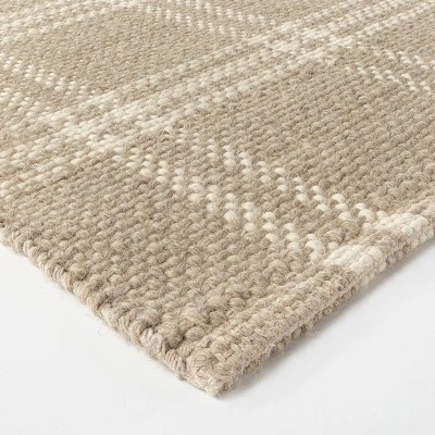 Cottonwood Hand Woven Plaid Wool/Cotton Rug - Threshold™ Designed With Studio McGee 4 Cottonwood Hand Woven Plaid Wool/Cotton Rug - Threshold™ Designed With Studio McGee - Image 2