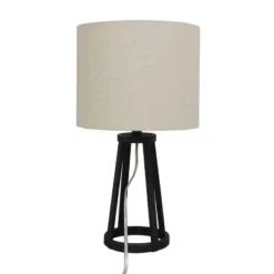 Medium Modern Industrial Assembled Table Lamp Black - Threshold™: UL Listed, Cotton-Linen Shade, Metal Body, No Bulb Included 17 Medium Modern Industrial Assembled Table Lamp Black - Threshold™: UL Listed, Cotton-Linen Shade, Metal Body, No Bulb Included -Threshold GUEST 19cc2006 fe39 45ed a7d0 b36f31d0c86a
