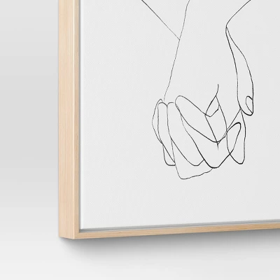 (Set Of 2) 16" X 20" Hands Framed Canvas - Threshold™: Modern Wall Art, Vertical Orientation, Sawtooth Back 6 (Set Of 2) 16" X 20" Hands Framed Canvas - Threshold™: Modern Wall Art, Vertical Orientation, Sawtooth Back - Image 4