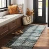 2'4"x7' Handloom Diamond Runner Rug Blue - Threshold™: Indoor Low Pile, Cotton & Jute, Entryway Or Kitchen Use -Threshold GUEST 21bdb336 48f0 49c3 bd63 ef6bca346398