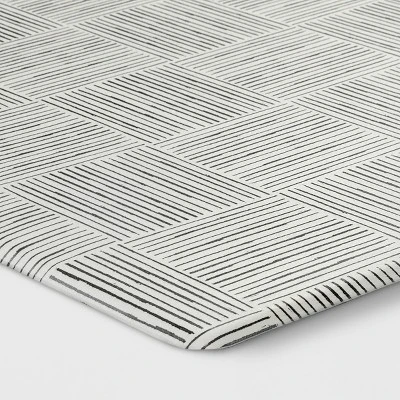 1'6"x5" Rareta Lines Comfort Runner Mat - Threshold™: Skid-Resistant Kitchen Floor Mat, Indoor Use, Abstract Pattern 4 1'6"x5" Rareta Lines Comfort Runner Mat - Threshold™: Skid-Resistant Kitchen Floor Mat, Indoor Use, Abstract Pattern - Image 2