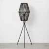 Diamond Tripod Floor Lamp Black With Rattan Shade (Includes LED Light Bulb) - Threshold™: Nautical Standing Illumination -Threshold GUEST 21f4da7e d778 4e4c 96d0 7750b771b02c
