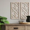 Set Of 2 Wood Lattice Wall Hanging Brown - Threshold™ -Threshold GUEST 2231e73a 544c 4da4 b78d 808a58d1cb7e