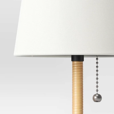 Mini Rattan Wrap Stick Table Lamp Black - Threshold™ 5 Mini Rattan Wrap Stick Table Lamp Black - Threshold™ - Image 3