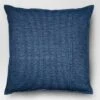 Oversized Quilted Solid Square Pillow Chambray - Threshold™ -Threshold GUEST 2490ffe0 4e72 419a b95f db6f19553d7f