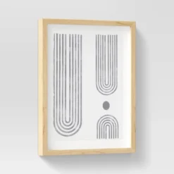 (Set Of 2) 16" X 20" Curve Lines Framed Under Glass Black - Threshold™ 10 (Set Of 2) 16" X 20" Curve Lines Framed Under Glass Black - Threshold™ -Threshold GUEST 24f5d4b2 be77 44d4 8749 915176716206