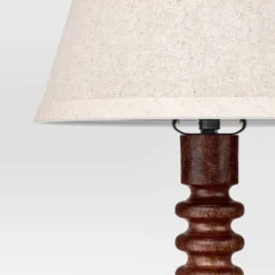 Mid Tone Wood Table Lamp - Threshold™ -Threshold GUEST 25ddf6c6 eaf9 4f96 84ca 2d7dda7899ad