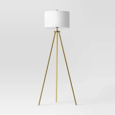 Ellis Tripod Floor Lamp Brass - Threshold™ 7 Ellis Tripod Floor Lamp Brass - Threshold™ - Image 5