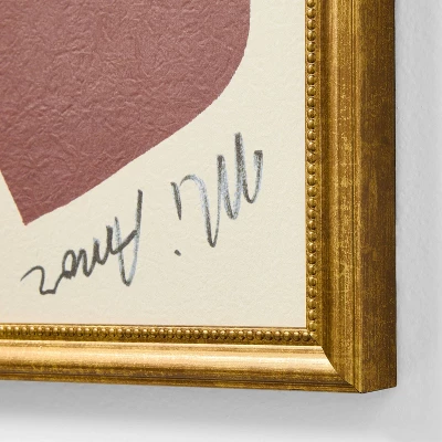9"x9" I Love You Heart Wall Art - Threshold™ Designed With Studio McGee 4 9"x9" I Love You Heart Wall Art - Threshold™ Designed With Studio McGee - Image 2