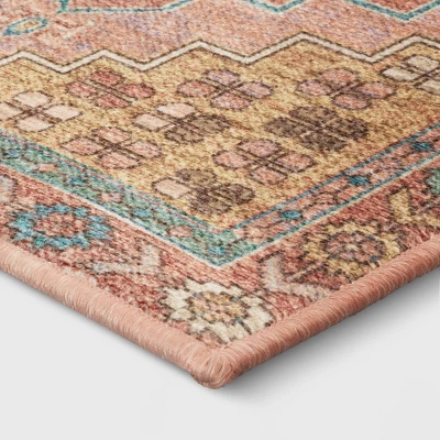 2'x3' Comfort Mat Bohome Accent Rug Blush/Rust Blush/Rust - Threshold™ 4 2'x3' Comfort Mat Bohome Accent Rug Blush/Rust Blush/Rust - Threshold™ - Image 2