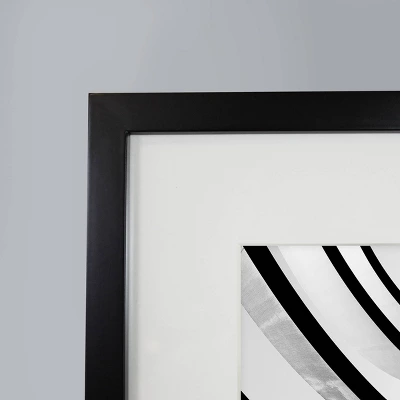 8" X 10" Matted To 4" X 6" Thin Gallery Image Frame Beveled Mat Black - Threshold™: Modern Wall Decor, MDF Material 4 8" X 10" Matted To 4" X 6" Thin Gallery Image Frame Beveled Mat Black - Threshold™: Modern Wall Decor, MDF Material - Image 2