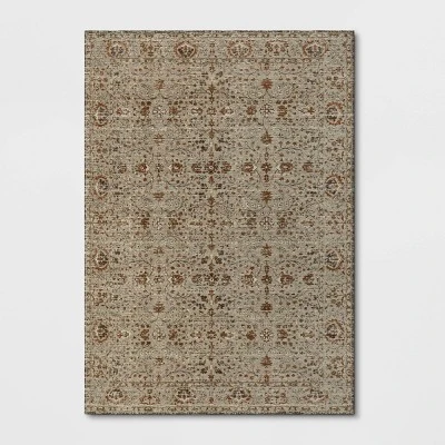 Oakton Jacquard Chenille Area Rug Rust - Threshold™ 6 Oakton Jacquard Chenille Area Rug Rust - Threshold™ - Image 4