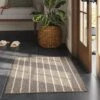 2'x3' Washable Striped Accent Rug Heathered Gray/Brown Almond - Threshold™ -Threshold GUEST 341effba 0470 49c0 a372 9f2c68454d1c
