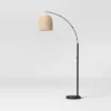 82"x13" Addison Arc Floor Lamp With Natural Rattan Shade - Threshold™: Curved Metal, ETL Listed 1 82"x13" Addison Arc Floor Lamp With Natural Rattan Shade - Threshold™: Curved Metal, ETL Listed -Threshold GUEST 34adad4a 2e5e 43e6 9ae1 171a5f7d7017