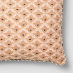 Square Geo Pattern With Striped Piping Peach - Threshold™ Design With Studio McGee -Threshold GUEST 356d2481 aa62 47f9 88f6 37938a702c63