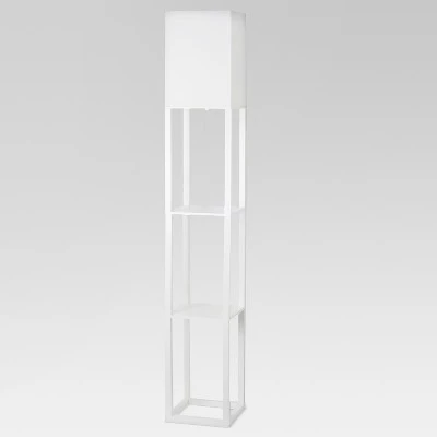 Alabaster Shelf Floor Lamp Light Brown - Threshold™ 4 Alabaster Shelf Floor Lamp Light Brown - Threshold™ - Image 2