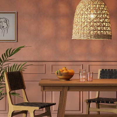 Large Seagrass Light Pendant Light Brown (Includes Energy Efficient Light Bulb) - Threshold™ 4 Large Seagrass Light Pendant Light Brown (Includes Energy Efficient Light Bulb) - Threshold™ - Image 2