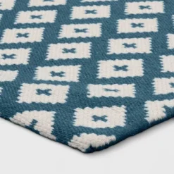 2'x3' Diamond Woven Scatter Accent Rug Blue - Threshold™ -Threshold GUEST 396f228d d90a 4354 8a94 b7e7ed40ac51