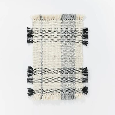 Laurelhurst Indoor/Outdoor Plaid Rug Black/White - Threshold™ Designed With Studio McGee 8 Laurelhurst Indoor/Outdoor Plaid Rug Black/White - Threshold™ Designed With Studio McGee - Image 6