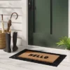 1'11"x2'11" 'Hello' Rubber Coir Doormat Natural/Black - Threshold™ 2 1'11"x2'11" 'Hello' Rubber Coir Doormat Natural/Black - Threshold™ -Threshold GUEST 3a3baaf5 f75a 4719 8fbd f105e6bd8f80