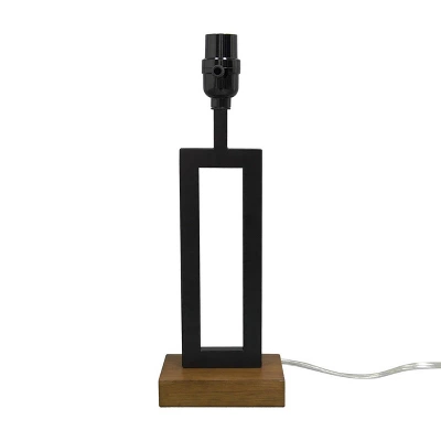 Weston Window Small Lamp Base Black - Threshold™: Modern Rectangle, No Assembly Required, ETL Listed 5 Weston Window Small Lamp Base Black - Threshold™: Modern Rectangle, No Assembly Required, ETL Listed - Image 3