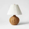 Natural Wicker Table Lamp Brown - Threshold™ Designed With Studio McGee: Chic Pleated Drum Shade, ETL Listed 1 Natural Wicker Table Lamp Brown - Threshold™ Designed With Studio McGee: Chic Pleated Drum Shade, ETL Listed -Threshold GUEST 3dfa330c b203 4820 ba59 50c942a2ddc6