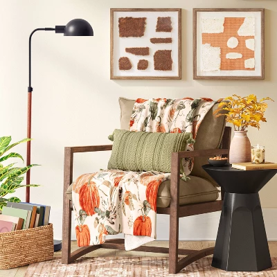 Pharmacy Floor Lamp Black With Faux Leather Wrap (Includes LED Light Bulb) - Threshold™ 3 Pharmacy Floor Lamp Black With Faux Leather Wrap (Includes LED Light Bulb) - Threshold™