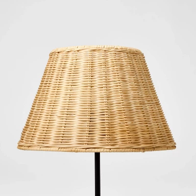 Wicker Lamp Shade Brown - Threshold™ Designed With Studio McGee 3 Wicker Lamp Shade Brown - Threshold™ Designed With Studio McGee