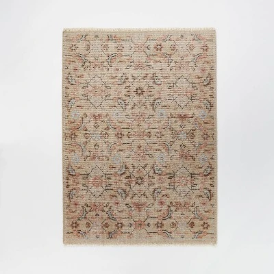 Rockland Hand Knotted Distressed Persian Style Rug Ivory - Threshold™ Designed With Studio McGee 8 Rockland Hand Knotted Distressed Persian Style Rug Ivory - Threshold™ Designed With Studio McGee - Image 6