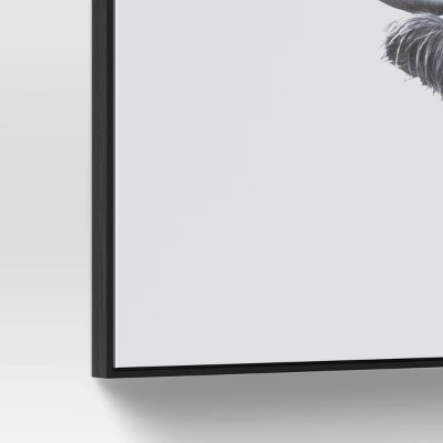 47" X 24" Highland Cow Framed Canvas - Threshold™ 5 47" X 24" Highland Cow Framed Canvas - Threshold™ - Image 3