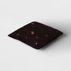 Beaded And Embroidered Spider Cotton Velvet Square Halloween Throw Pillow Gold/Black - Threshold™ -Threshold GUEST 482afef7 2a72 42fb b304 9e2fd1564bbd