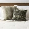 Square Double Cloth Printed Decorative Throw Pillow Navy/Green/Cream - Threshold™ -Threshold GUEST 4983e7c8 d9bb 413f 9e62 00b23e26a57c