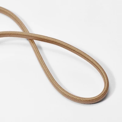 Rattan Wrap Arc Floor Lamp Brass (Includes LED Light Bulb) - Threshold™ Designed With Studio McGee 6 Rattan Wrap Arc Floor Lamp Brass (Includes LED Light Bulb) - Threshold™ Designed With Studio McGee - Image 4