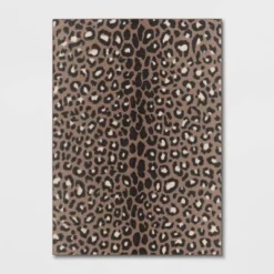 Leopard Area Rug Brown - Threshold™ -Threshold GUEST 4c6524a9 3b0a 49e0 8a39 731fe509357b