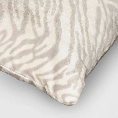 Velvet Jacquard Zebra Lumbar Throw Pillow - Threshold™ 5 Velvet Jacquard Zebra Lumbar Throw Pillow - Threshold™ - Image 3