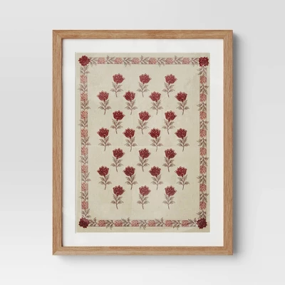 (Set Of 2) 16"x 20" Embroidered Floral Textile Wall Decors Neutrals - Threshold™ 5 (Set Of 2) 16"x 20" Embroidered Floral Textile Wall Decors Neutrals - Threshold™ - Image 3