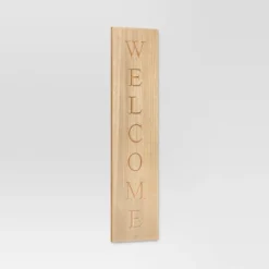 40"x10" Reversible Wood Leaner - Threshold™: Farmhouse Style MDF Vertical Decor With Rustic Quote Adage Saying -Threshold GUEST 4fe69c4a c129 4178 9037 c1eadcf3bf89