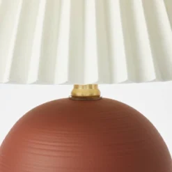 Oval Table Lamp With Pleated Shade (Includes LED Light Bulb) Red - Threshold™ Designed With Studio McGee 14 Oval Table Lamp With Pleated Shade (Includes LED Light Bulb) Red - Threshold™ Designed With Studio McGee -Threshold GUEST 520c752b cf1a 42cc a361 d3e8df348eab