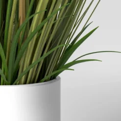 25" X 15" Artificial Onion Grass Arrangement In Ceramic Pot - Threshold™ -Threshold GUEST 5377699d 9ab6 481c abe7 94250acbd315